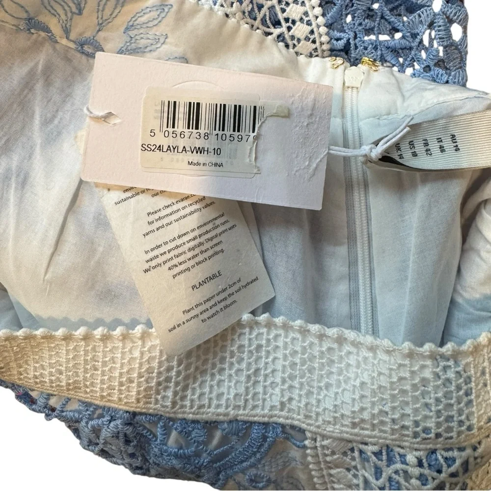 EVARAE Layla‎ Cotton Lace embroidered Shorts 10
